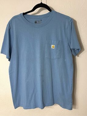 Carhartt Short Sleeve Pocket Tee in Dusty Sky Blue